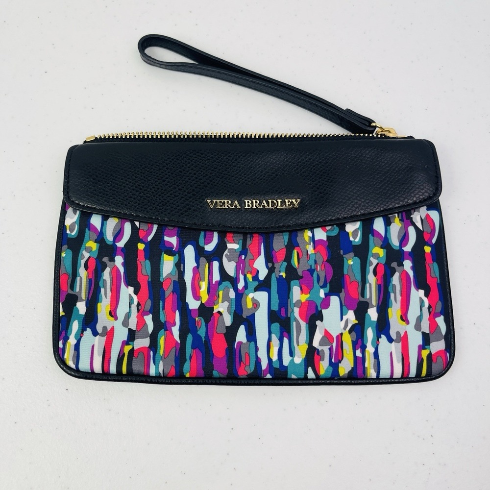 Colorful Watercolor Vera‎ Bradley Wristlet Purse Clutch Handbag